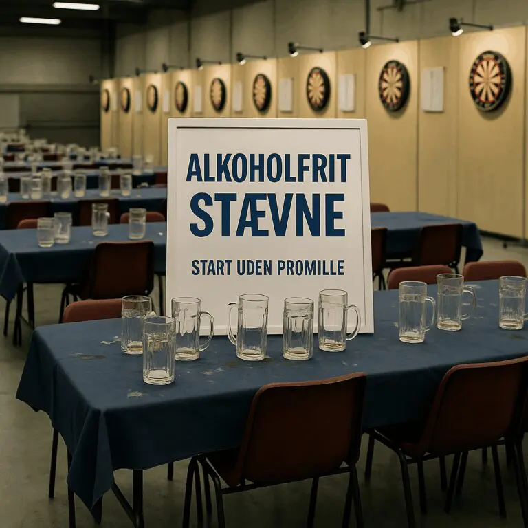 Alkoholfrit dartstævne – stadig ledigt, stadig upopulært